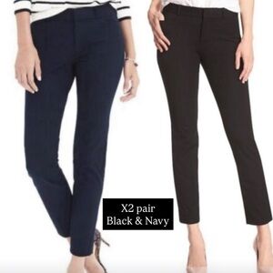 Banana Republic Sloan ankle pants - 2 pair bundle Black & Navy